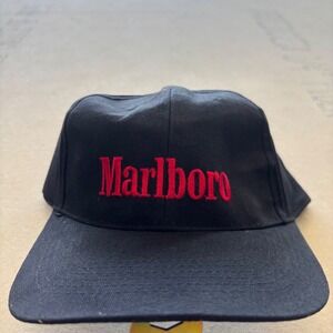 Vintage 90s NEW Black Marlboro Hat